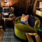 Lori Morris velvet Flora chair - Family room decoration ideas